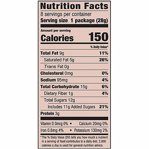 Orchard Valley Harvest Snack Box No Artificial Flavor - Chocolate Brownie, Crunchy Peanut Butter - 1 oz - 8/Bag - 16 / Carton (22002943)
