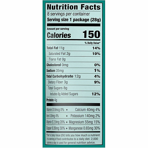 Orchard Valley Harvest Snack Box Gluten-free, No Artificial Color, No Artificial Flavor, Preservative-free - Dark Chocolate - 1 oz - 8/Bag - 16 / Carton (22002944)