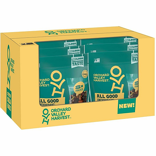 Orchard Valley Harvest Snack Box Gluten-free, No Artificial Color, No Artificial Flavor, Preservative-free - Dark Chocolate - 1 oz - 8/Bag - 16 / Carton (22002944)