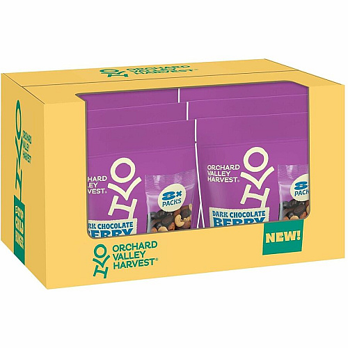 Orchard Valley Harvest Snack Box No Artificial Flavor - Dark Chocolate - 1 oz - 8/Bag - 16 / Carton (22002945)