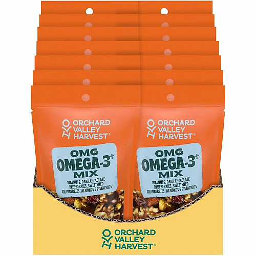 Orchard Valley Harvest Snack Box No Artificial Flavor, No Artificial Color, Preservative-free, Gluten-free, Non-GMO - 2 oz - 14/Bag - 1 Carton (22002950)