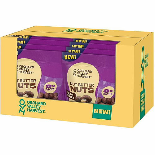 Orchard Valley Harvest Snack Box Cocoa, Crunchy Peanut Butter - 1 oz - 8/Bag - 16 / Carton (22002941)
