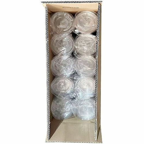 Genuine Joe Lids for Plastic Cold Cups Polyethylene Terephthalate (PET) - Clear - 1000 Lids/Box - 1 Carton (GJO58235)