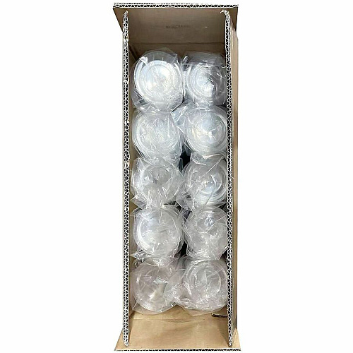 Genuine Joe Lids for Plastic Cold Cups Polyethylene Terephthalate (PET) - Clear - 1000 Lids/Box - 1 Carton (GJO58236)