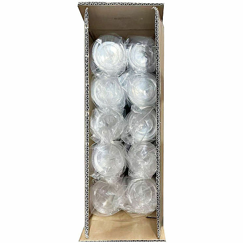 Genuine Joe Lids for Plastic Cold Cups Polyethylene Terephthalate (PET) - Clear - 1000 Lids/Box - 1 Carton (GJO58236)