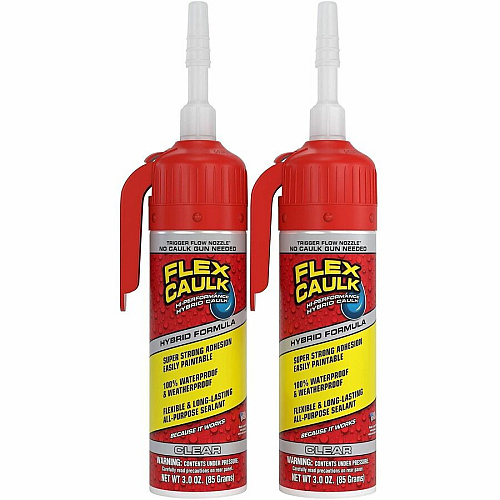 FLEX Advanced High-Performance Caulk Clear - 0.19 lb - 1 (CFSCLRR100)