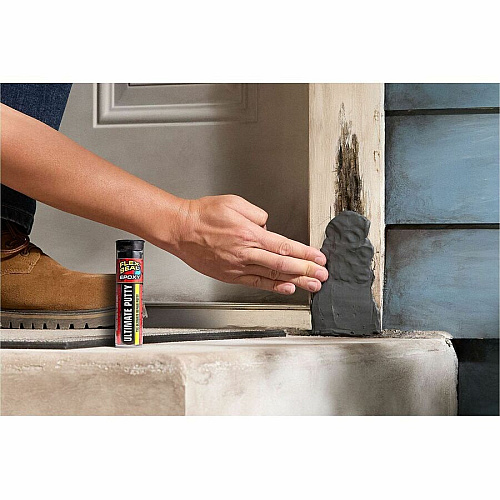 FLEX SEAL Extreme Putty Epoxy 2 fl oz - Gray - 8 / Carton (EFSGRYR15P)