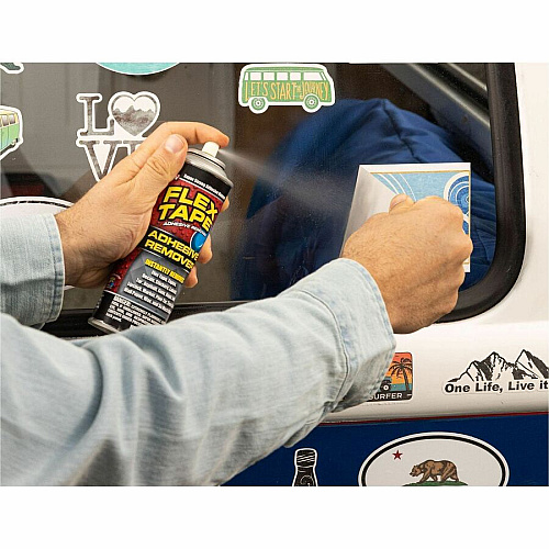 FLEX SEAL Adhesive Remover Spray 12 fl oz - For Residue Remover, Sticker Adhesive, Tape Adhesive, Label Adhesive, Glue, Tar, Wet Paint, Oil Based Paint, Acrylic Paint Remover - Clear - 6 / Carton (FTAR12)