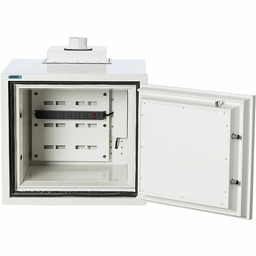 Phoenix Battery Commander Safe 3.20 ft? - Key Lock - Explosive Resistant, Fire Resistant, Heat Resistant - for Document - Internal Size 17.50" Height x 20" Width x 15.70" Depth - Overall Size 27.3" Height x 27.3" Width x 28" Depth - White - Stee (BSS6100)
