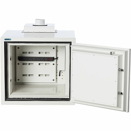 Phoenix Battery Commander Safe 3.20 ft? - Key Lock - Explosive Resistant, Fire Resistant, Heat Resistant - for Document - Internal Size 17.50" Height x 20" Width x 15.70" Depth - Overall Size 27.3" Height x 27.3" Width x 28" Depth - White - Stee (BSS6100)