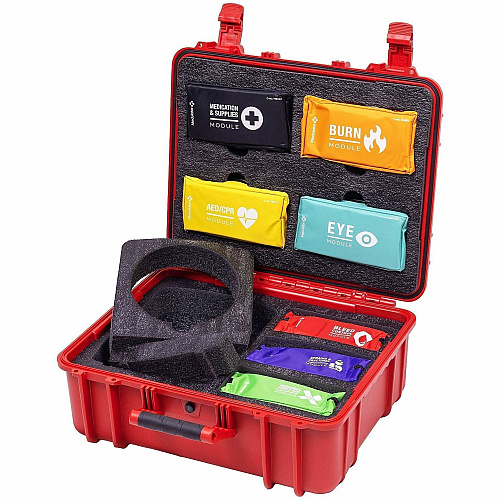 CARDIACT Modulator FLEX XL Standard Hard-Case Trauma Kit 7" Height x 9" Width x 20" Depth - Red - 1 Each (M7001)
