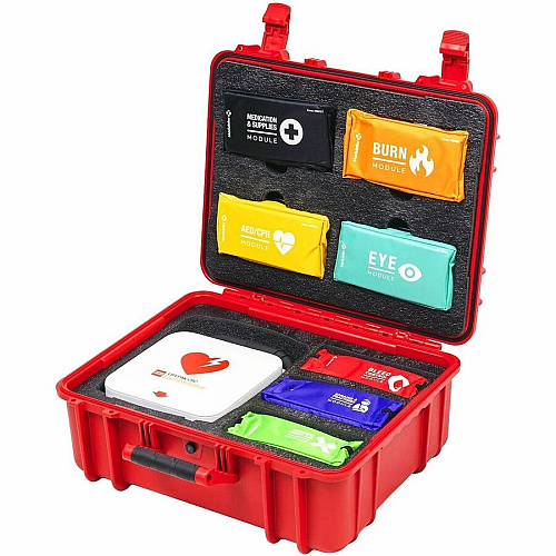CARDIACT Modulator FLEX XL Standard Hard-Case Trauma Kit 7" Height x 9" Width x 20" Depth - Red - 1 Each (M7001)
