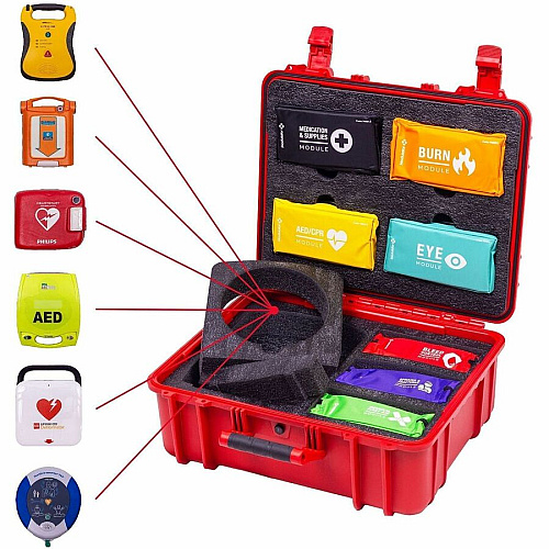 CARDIACT Modulator FLEX XL Pro Hard-Case Trauma Kit 17" Height x 9" Width x 20" Depth - Red - 1 Each (M7002)