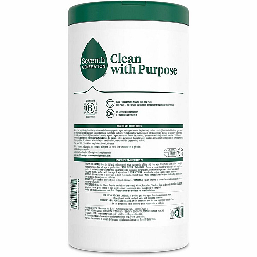 Seventh Generation Multipurpose Wipes (44998CT)