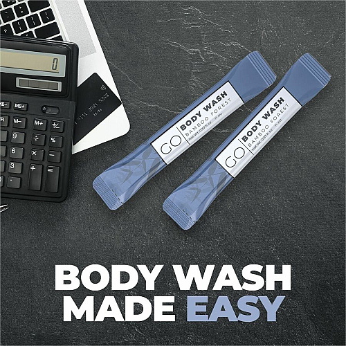 Go Mouthwash Go Essentials Travel-Size Body Wash Packets (BW250)