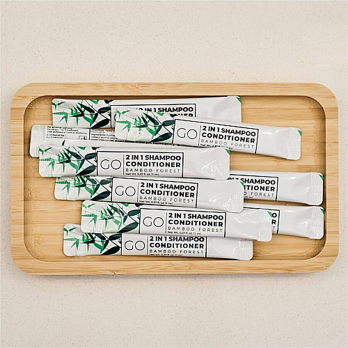 Go Mouthwash Go Essentials Travel-Size 2-in-1 Shampoo/Conditioner Packets (SC20)