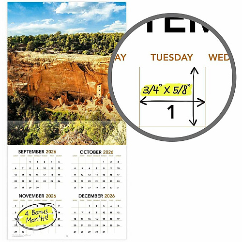 Mead National Parks Monthly Wall Calendar (LME30810)
