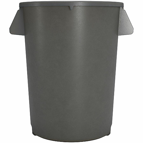 Sparta Bronco Round Waste Containers Open Top - 44 gal Capacity - Round - Manual - For Food Service - Durable, Reinforced, Stackable, Ergonomic Handle, Recyclable - 31.6" Height x 24.2" Width x 24.2" Depth - Plastic, Linear Low-Density Polyet (84104423CT)