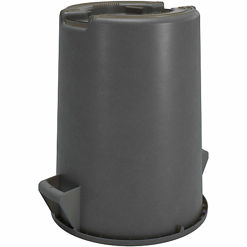 Sparta Bronco Round Waste Containers Open Top - 44 gal Capacity - Round - Manual - For Food Service - Durable, Reinforced, Stackable, Ergonomic Handle, Recyclable - 31.6" Height x 24.2" Width x 24.2" Depth - Plastic, Linear Low-Density Polyet (84104423CT)