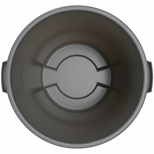 Sparta Bronco Round Waste Containers Open Top - 44 gal Capacity - Round - Manual - For Food Service - Durable, Reinforced, Stackable, Ergonomic Handle, Recyclable - 31.6" Height x 24.2" Width x 24.2" Depth - Plastic, Linear Low-Density Polyet (84104423CT)