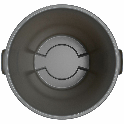 Sparta Bronco Round Waste Containers Open Top - 44 gal Capacity - Round - Manual - For Food Service - Durable, Reinforced, Stackable, Ergonomic Handle, Recyclable - 31.6" Height x 24.2" Width x 24.2" Depth - Plastic, Linear Low-Density Polyet (84104423CT)