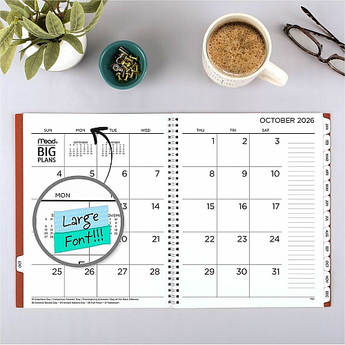 Mead BIG PLANS Weekly/Monthly Planner (CR30900)