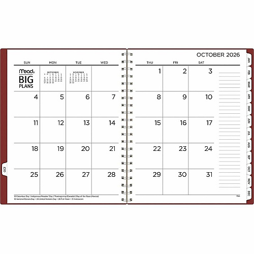 Mead BIG PLANS Weekly/Monthly Planner (CR30900)