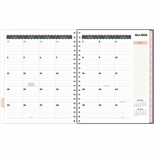 Mead CatCoq Berry Branches Weekly/Monthly Planner (CC01905)