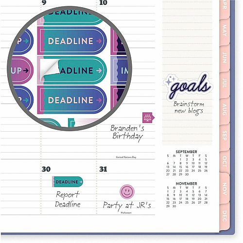 Mead CatCoq Berry Branches Weekly/Monthly Planner (CC01905)