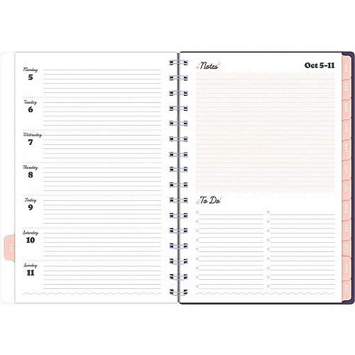 Mead CatCoq Retro Flower Weekly/Monthly Planner (CC02200)