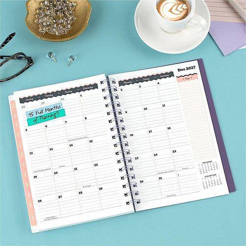 Mead CatCoq Retro Flower Weekly/Monthly Planner (CC02200)