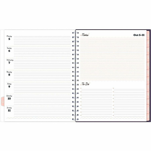 Mead CatCoq Retro Flower Weekly/Monthly Planner (CC02905)