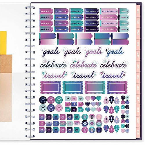 Mead CatCoq Retro Flower Weekly/Monthly Planner (CC02905)
