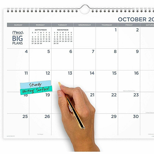 Mead BIG PLANS Monthly Wall Calendar (CR30707)