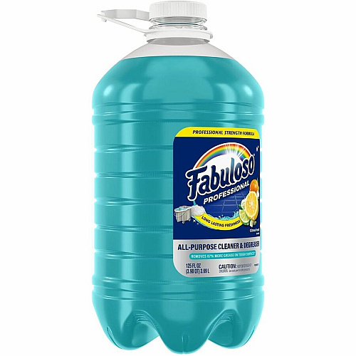 Fabuloso Ocean Multi-use Cleaner For Multipurpose - Concentrate - Liquid - 125 fl oz (3.9 quart) - Citrus, Fresh, Lavender Scent - Recommended For: Grease Remover, Stain Remover - Long Lasting, Deodorize - Aqua4 / Carton (61051911)
