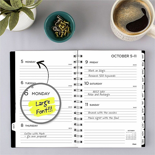 Mead BIG PLANS Weekly/Monthly Planner (CRW43005)