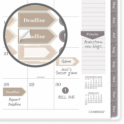 Cambridge Desert Grain Weekly/Monthly Planner (1845200)
