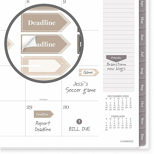 Cambridge Desert Grain Weekly/Monthly Planner (1845905)