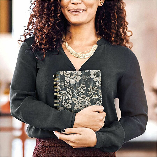 Cambridge Denim Blooms Monthly Planner (1850202)