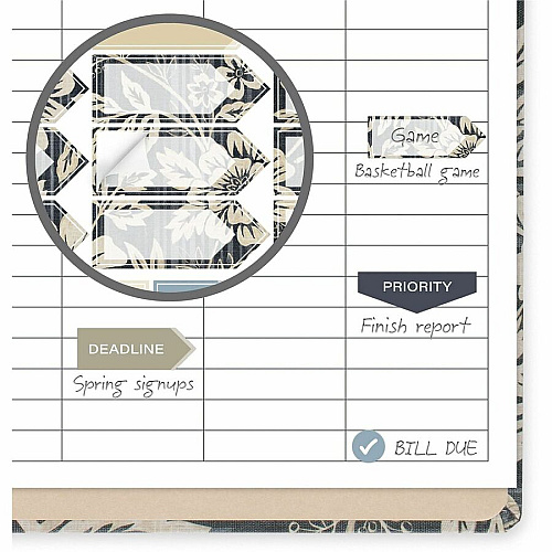 Cambridge Denim Blooms Monthly Planner (1850202)