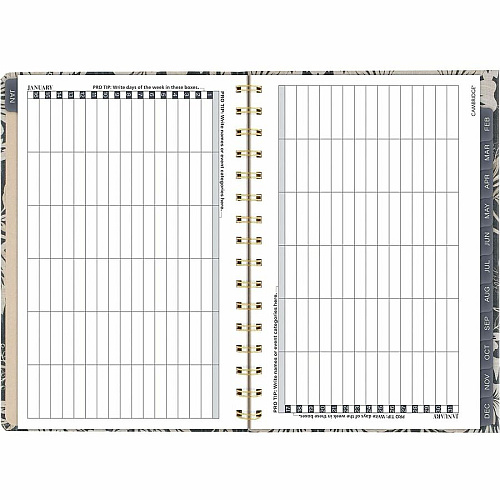 Cambridge Denim Blooms Monthly Planner (1850202)