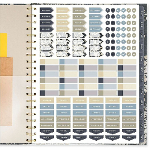 Cambridge Denim Blooms Monthly Planner (1850902)