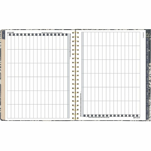 Cambridge Denim Blooms Monthly Planner (1850902)