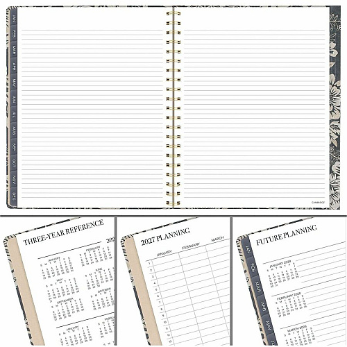Cambridge Denim Blooms Monthly Planner (1850902)