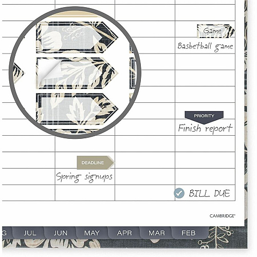 Cambridge Denim Blooms Monthly Planner (1850902)
