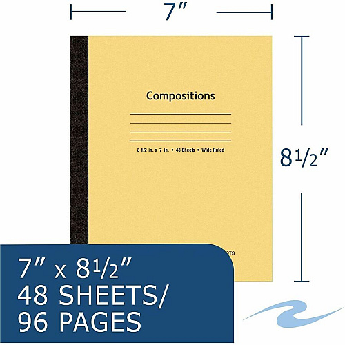 Roaring Spring Plain Cover Tapebound Comp Notebook (77308CT)