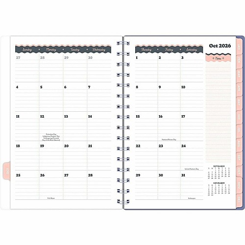 Mead CatCoq Berry Branches Weekly/Monthly Planner (CC01200)