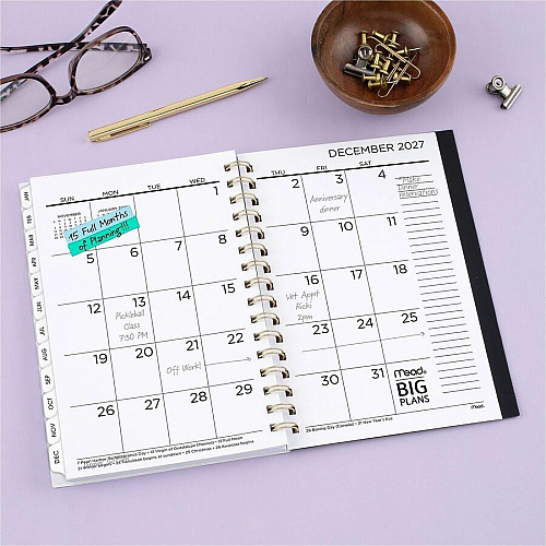Mead BIG PLANS Tea Part Weekly/Monthly Planner (1834430)