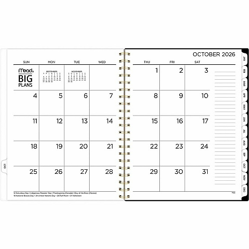Mead BIG PLANS Tea Part Weekly/Monthly Planner (1834630)
