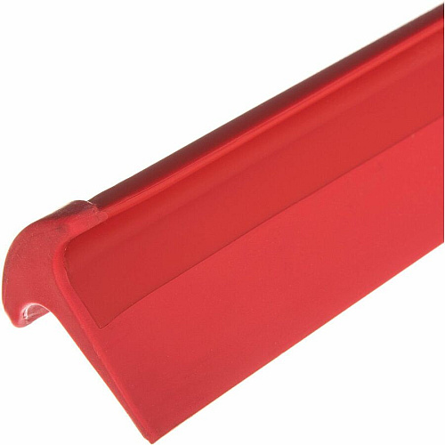 Sparta 24" Single-Blade Floor Squeegee Rubber, Thermoplastic Rubber (TPR) Blade - 3.5" Height x 1" Width x 24" Length - Durable, Rust Resistant, Bend Resistant - Red - 1Each - 1 Each (3656805)